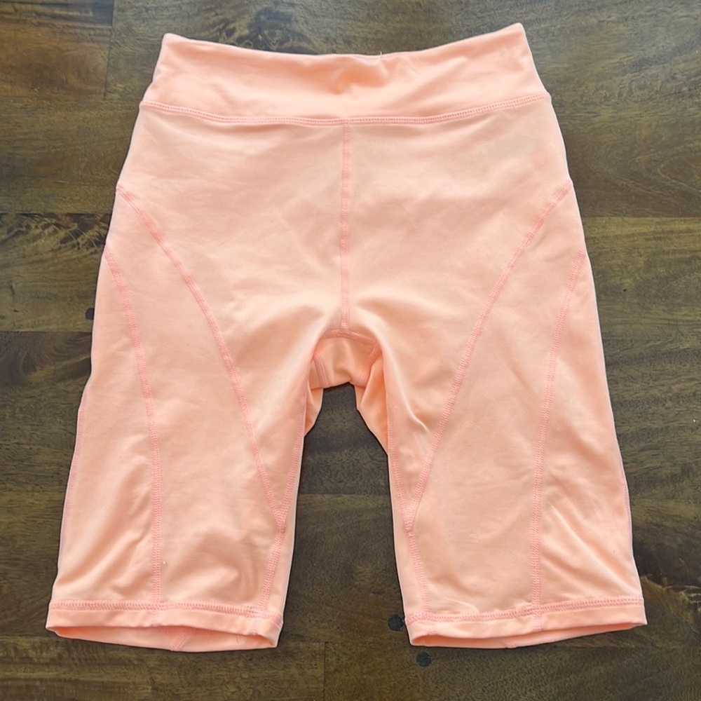 Free people peaches colored biker shorts